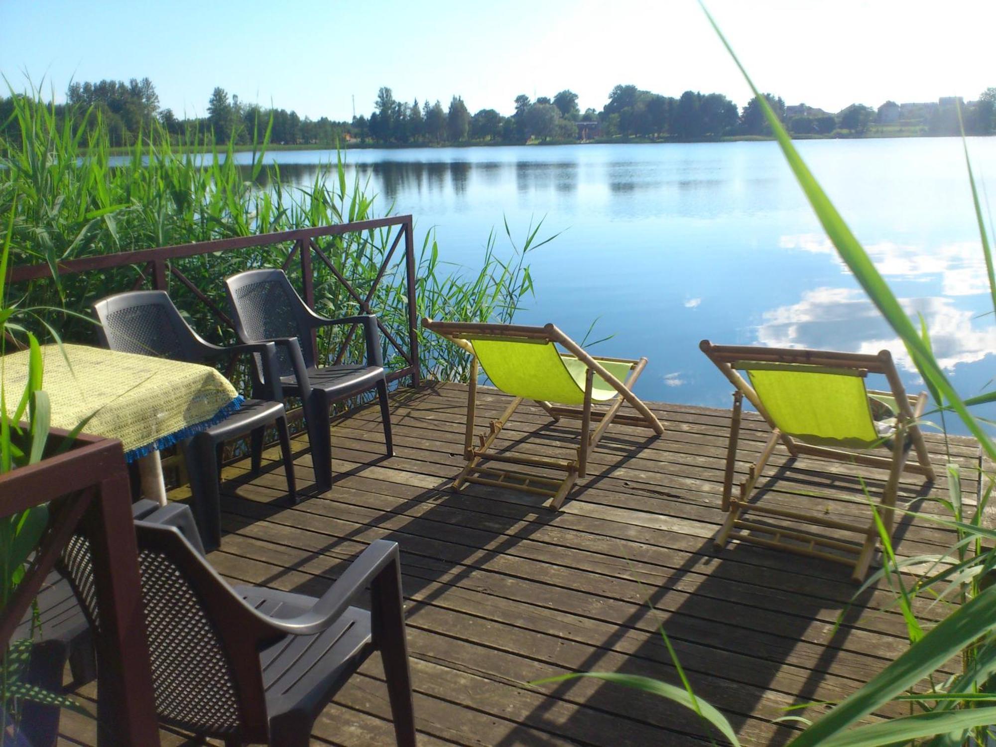 Ezerkiemis Hotel Trakai Bagian luar foto