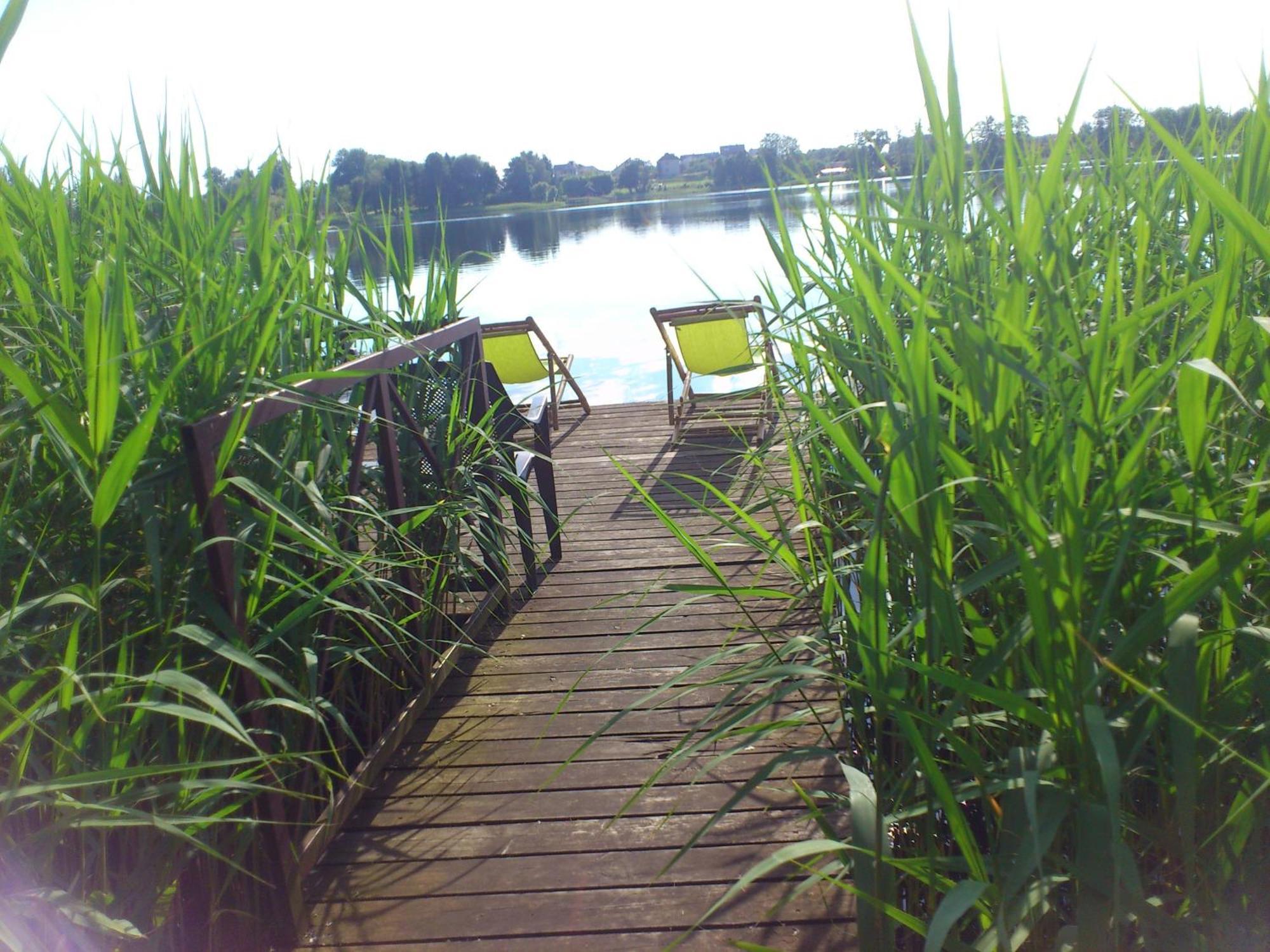 Ezerkiemis Hotel Trakai Bagian luar foto