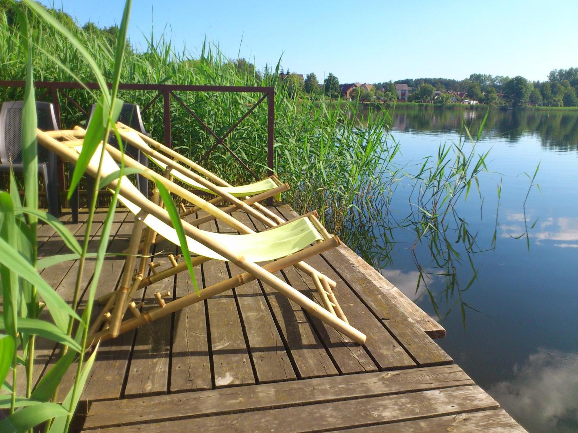 Ezerkiemis Hotel Trakai Bagian luar foto